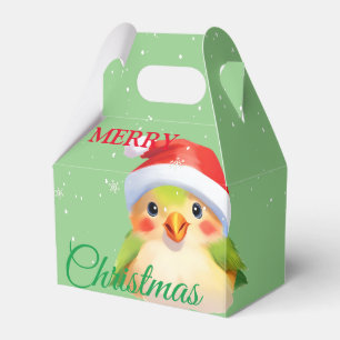 Schattigee Safari dierenvogel Santa Kerstkostuum Bedankdoosjes