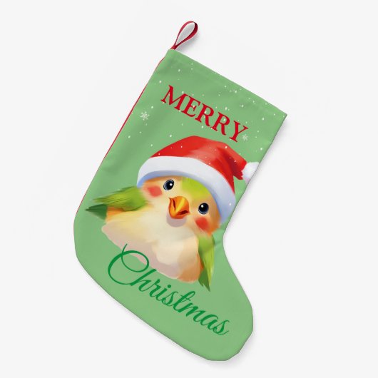 Schattigee Safari dierenvogel Santa Kerstkostuum Kleine Kerstsok (Voorkant (Hangend))