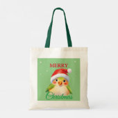 Schattigee Safari dierenvogel Santa Kerstkostuum Tote Bag (Achterkant)