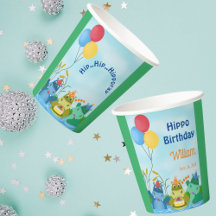 Schattigee Safari Hippo Verjaardag