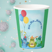 Schattigee Safari Hippo Verjaardag Papieren Bekers