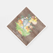 Schattigee Safari Oerwoud Baby shower Papieren ser Servet (Hoek)