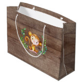 Schattigee Safari Oerwoud Dieren Baby shower Gift  Groot Cadeauzakje (Achterkant Gekanteld)