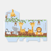 Schattigee Safari Oerwoud Dierenjongen Tent Favor  Bedankdoosjes (Uitgevouwen)