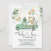 Schattigee Safari Oerwoud Greenery Wilde Dieren Ba Kaart (Voorkant)