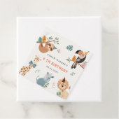 Schattigee Safari Party Dieren Kinderen Verjaardag Bedankjes Labels (In situ)