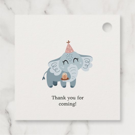 Schattigee Safari Party Dieren Kinderen Verjaardag Bedankjes Labels (Achterkant)