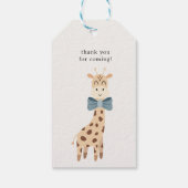 Schattigee Safari Party Dieren Kinderen Verjaardag Cadeaulabel (Achterkant)