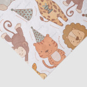 Schattigee Safari Party Dieren Tissuepapier (Detail)