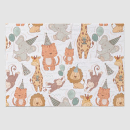 Schattigee Safari Party Dieren Tissuepapier