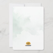 Schattigee Safari Tiger 1e verjaardag Uitnodiging (Achterkant)