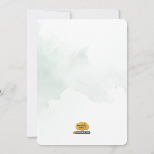 Schattigee Safari Tiger 1e verjaardag Uitnodiging (Achterkant)