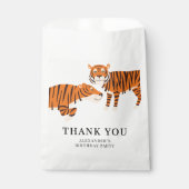 Schattigee Safari Tiger Kindergunstzakken Bedankzakje (Voorkant)