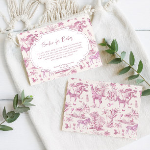 Schattigee Safari Toile de Jouy   boekaanvraag Informatiekaartje