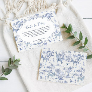 Schattigee Safari Toile de Jouy   boekaanvraag Informatiekaartje