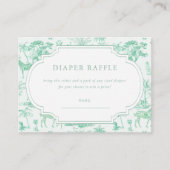 Schattigee Safari Toile de Jouy | Luierscheur Informatiekaartje (Voorkant)