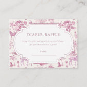 Schattigee Safari Toile de Jouy | Luierscheur Informatiekaartje (Voorkant)