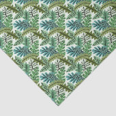 Schattigee Safari Verjaardagsfeestje Oerwoud Bladb Tissuepapier (Detail)