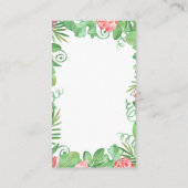 Schattigee Safari Wild Een Baby shower Luier Raffl Informatiekaartje (Achterkant)