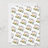 Schattigee Safari Wild One Green Verjaardag Kaart (Achterkant)