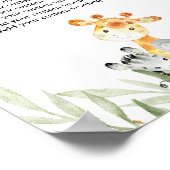 Schattigee safaridieren groen Custom Make Your Own Poster (Hoek)
