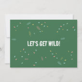 Schattigee safaridieren Wild One Photo Birthday Kaart (Achterkant)