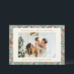 Schattigee Sage Groene Botanische Aangepaste 2 Fot Feestdagenkaart<br><div class="desc">Schattigee Sage Groene Botanische Aangepaste 2 Foto Kerst Vakantie Kaart</div>