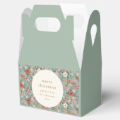 Schattigee Sage Groene Botanische Aangepaste Vroli Bedankdoosjes (Geopend)