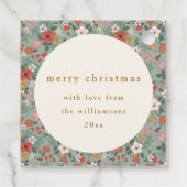 Schattigee Sage Groene Botanische Aangepaste Vroli Bedankjes Labels (Achterkant)