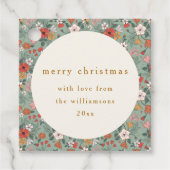 Schattigee Sage Groene Botanische Aangepaste Vroli Bedankjes Labels (Voorkant)