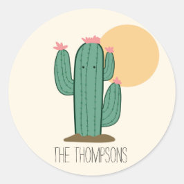 Schattigee Saguaro Cactus Envelope Seals Stickers