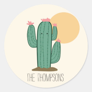 Schattigee Saguaro Cactus Envelope Seals Stickers