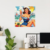 Schattigee Sailor Pin-up Poster (Thuiskantoor)