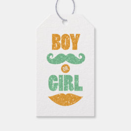Schattigee Saint Patrick's Day Baby shower Gender Cadeaulabel