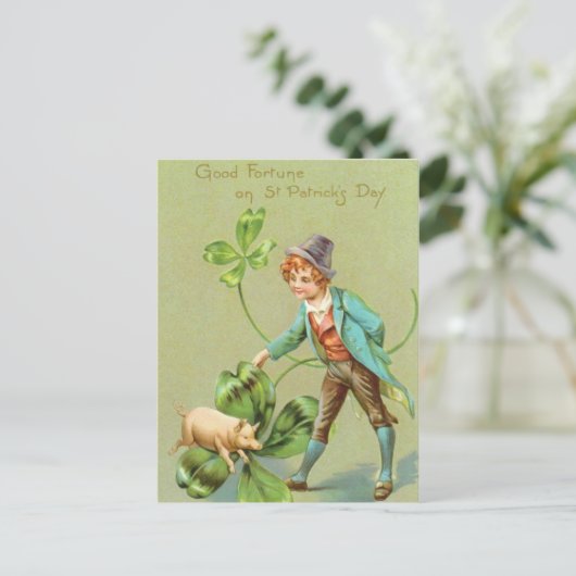 Schattigee  Saint Patrick's Day briefkaart (Staand voorkant)