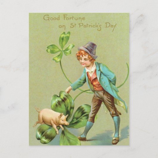 Schattigee Saint Patrick's Day briefkaart (Voorkant)