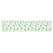 Schattigee Saint Patrick's Day Green Balloons Flag Korte Tafelloper (Horizontaal)