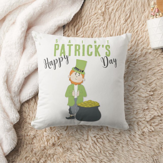 Schattigee Saint Patrick's Day Leprechaun Custom Kussen (Deken)