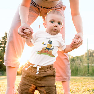 Schattigee Salamander Woodland gepersonaliseerd Romper