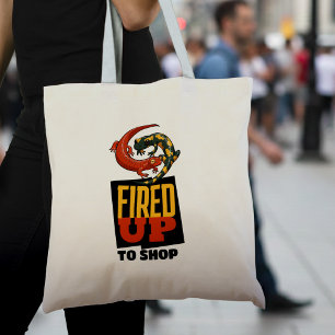 Schattigee salamanders ontslagen om dierlijke Cart Tote Bag
