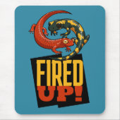 Schattigee salamanders ontstoken! Motivatie Cartoo Muismat (Voorkant)