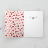 Schattigee Samoyed Dog, je maakt mijn staart wag Feestdagen Kaart (Binnen)