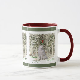 Schattigee Samoyed Lovers Kerstcadeaus Mok