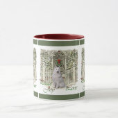 Schattigee Samoyed Lovers Kerstcadeaus Mok (Midden)