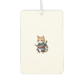 Schattigee Samurai Cat Phone Case Design Luchtverfrisser (Voorkant)