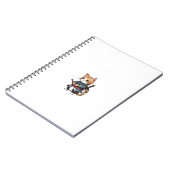 Schattigee Samurai Cat Phone Case Design Notitieboek (Linkerzijde)