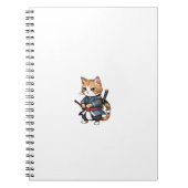 Schattigee Samurai Cat Phone Case Design Notitieboek (Voorkant)