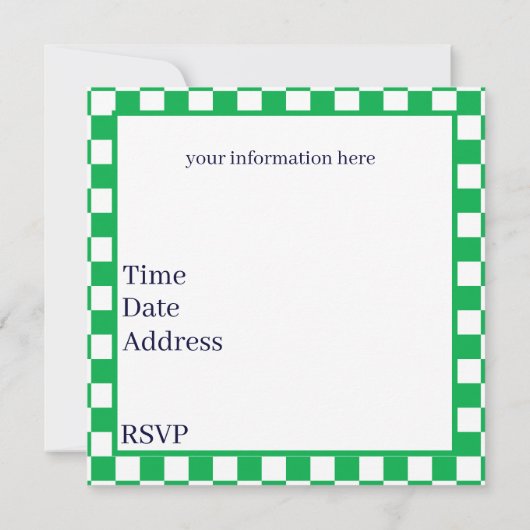 Schattigee sandwich picknick kaart (Achterkant)