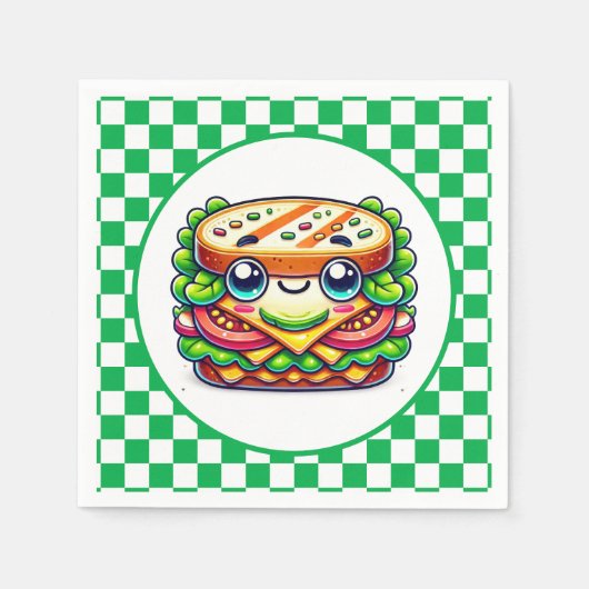 Schattigee sandwich picknick servet (Voorkant)