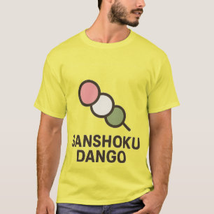 Schattigee Sanshoku Dango illustratie T-shirt